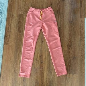 women's Coral Yola - Tall Skinny Scrub Pants - S - Tall / Coral